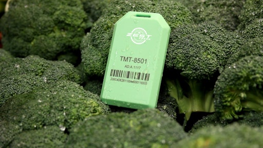 IoT condition monitoring tags collect information about a product to determine freshness and enable intelligent pallet routing.