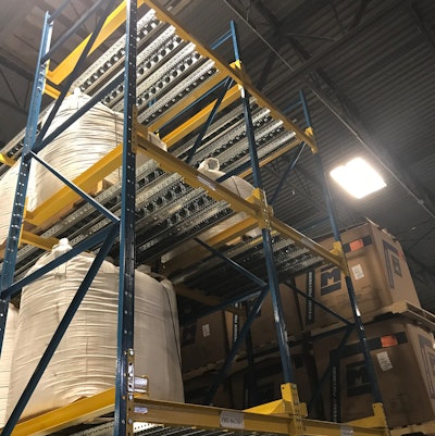 In this type of 'dynamic' racking approach, goods can be stored three, 10 or even 20 pallets deep and on multiple levels.