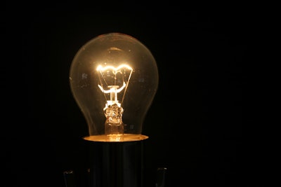 Light Bulb In Grandfather's Lamp