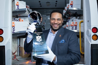 Jerome Bettis, Super Bowl XL Champion and Pro Football Hall of Famer, helped with the delivery.