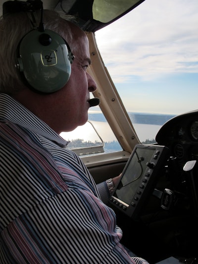 Allais began his pilot lessons in 1991 and has been flying ever since.
