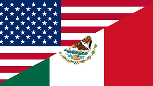 Mexican American Flag