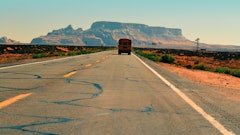 Asphalt Desert Road 6986