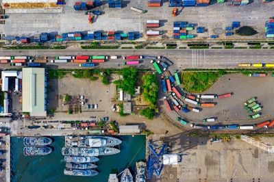 Aerial Shot Boats Building 2226457