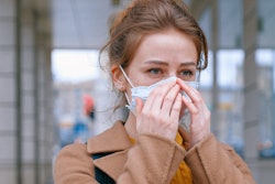 2woman Wearing Face Mask 3902885