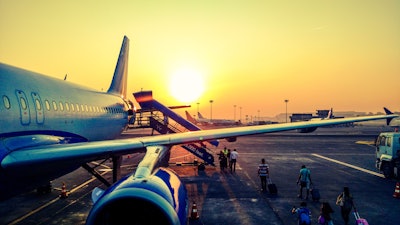 Photography Of Airplane During Sunrise 723240