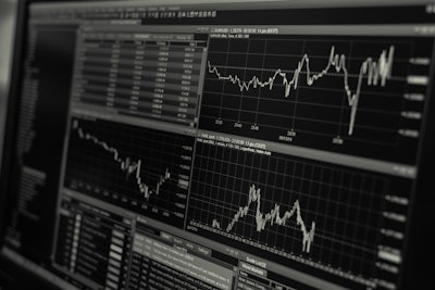 Black And White Business Chart Computer 241544