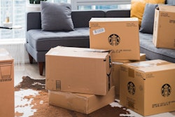 Cardboard Boxes On Living Room 3434533