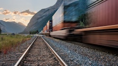 Passing Train On The Tracks 1598075