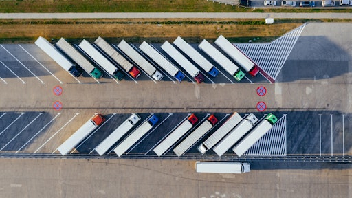 Aerial Photography Of Trucks Parked 2800121