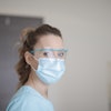 Woman In Blue Shirt Wearing Face Mask 3881247
