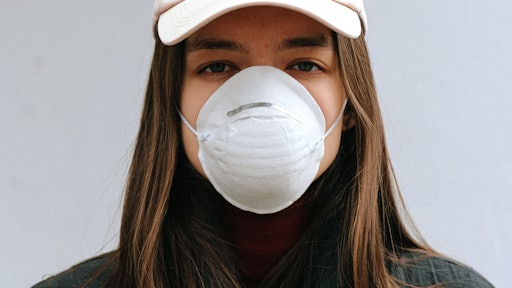 Woman Wearing White Face Mask 3987215