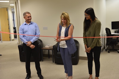 Bindiya Vakil attends the ribbon cutting ceremony of the Resilinc office.