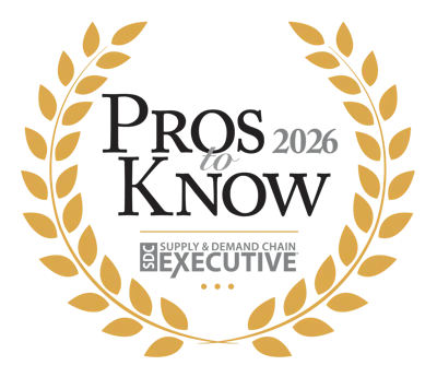 Pros to Know 2026 Supply & Demand Chain Executive award laurel emblem
