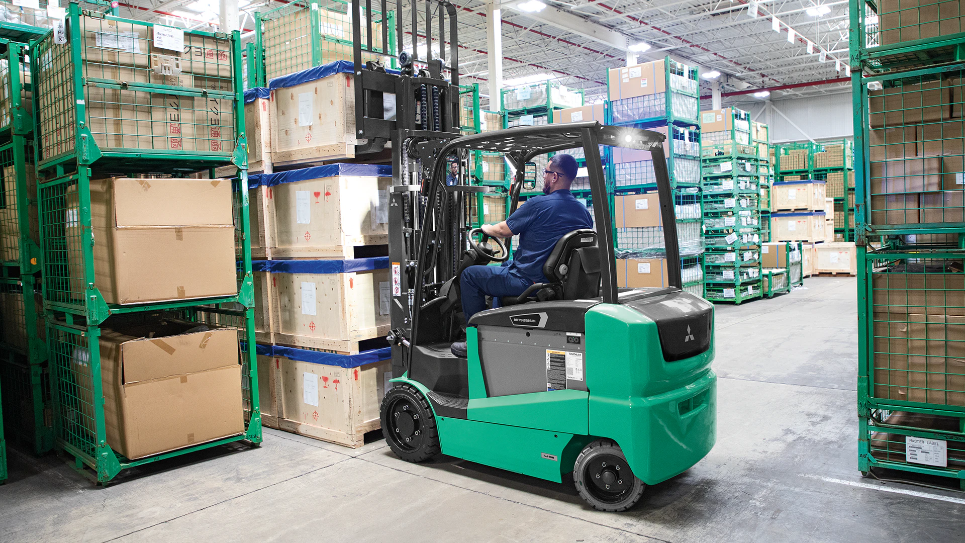 Mitsubishi Forklift Trucks Introduces Mid-Size Electric Cushion