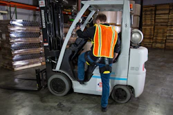Hero Wear Exoskeleton In Forklift
