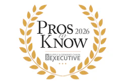 Pros to Know 2026 award emblem with golden laurel wreath