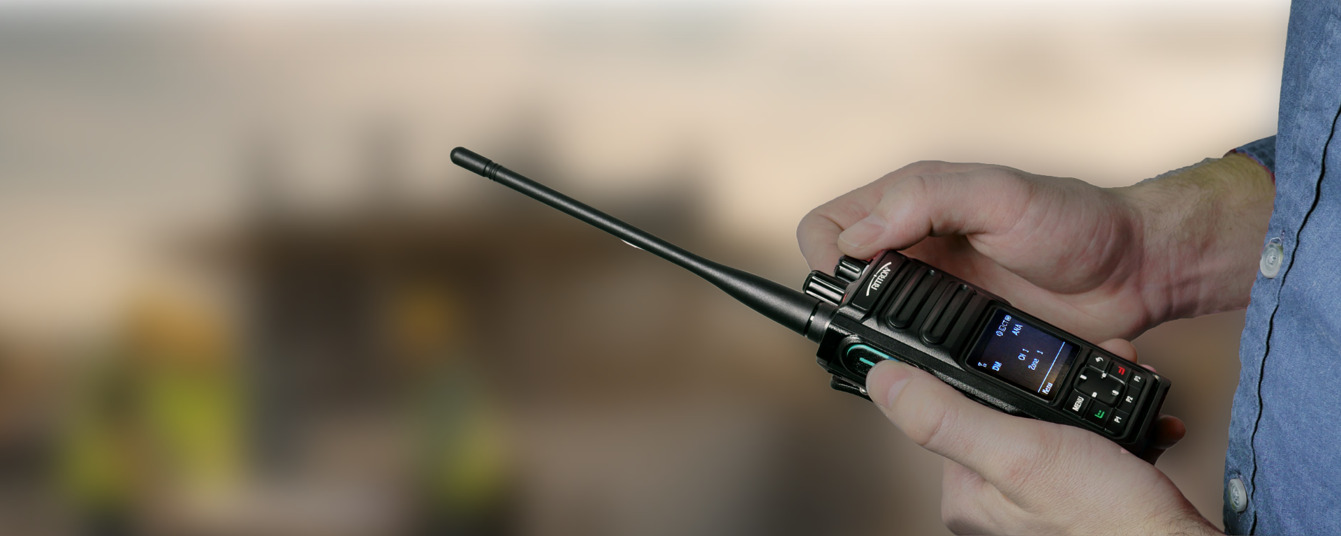 Ritron Hr Series Portable Radio In Hand