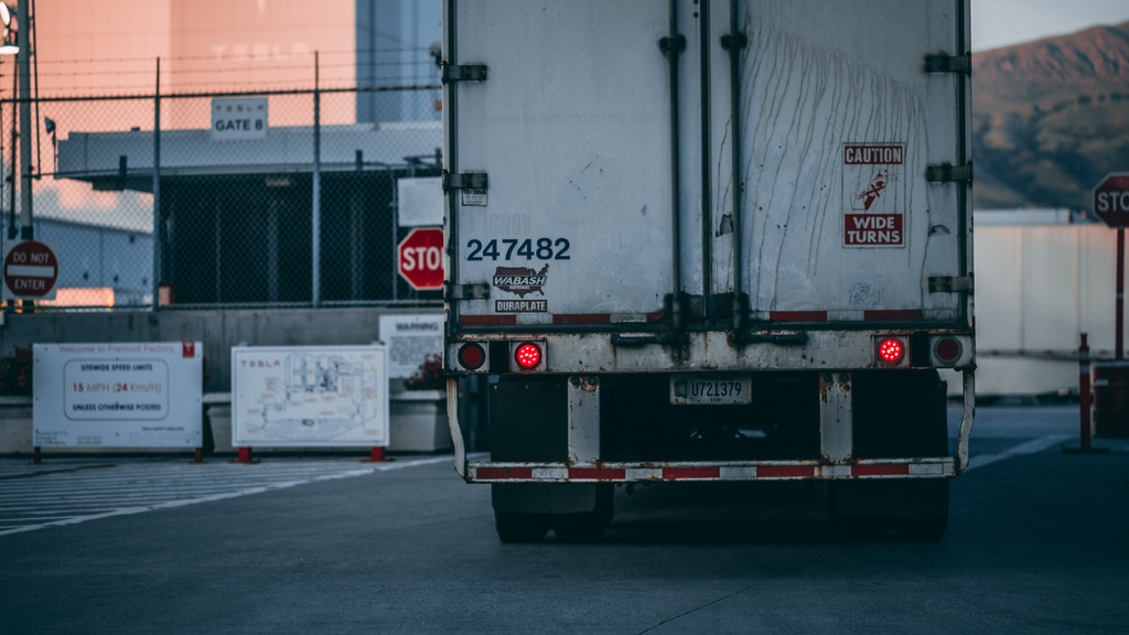 Stock Truck On Road