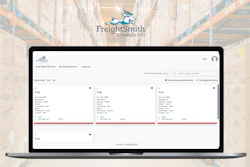 FreightSmith Schedule Pro logo featuring a blue leaping rabbit icon above company name
