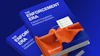 Two blue 'Enforcement Era' books displayed with orange fabric on blue background