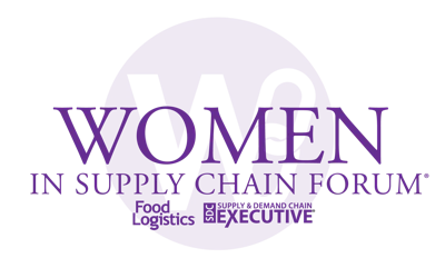 Women in Supply Chain Forum logo with Food Logistics and Supply & Demand Chain Executive partnership
